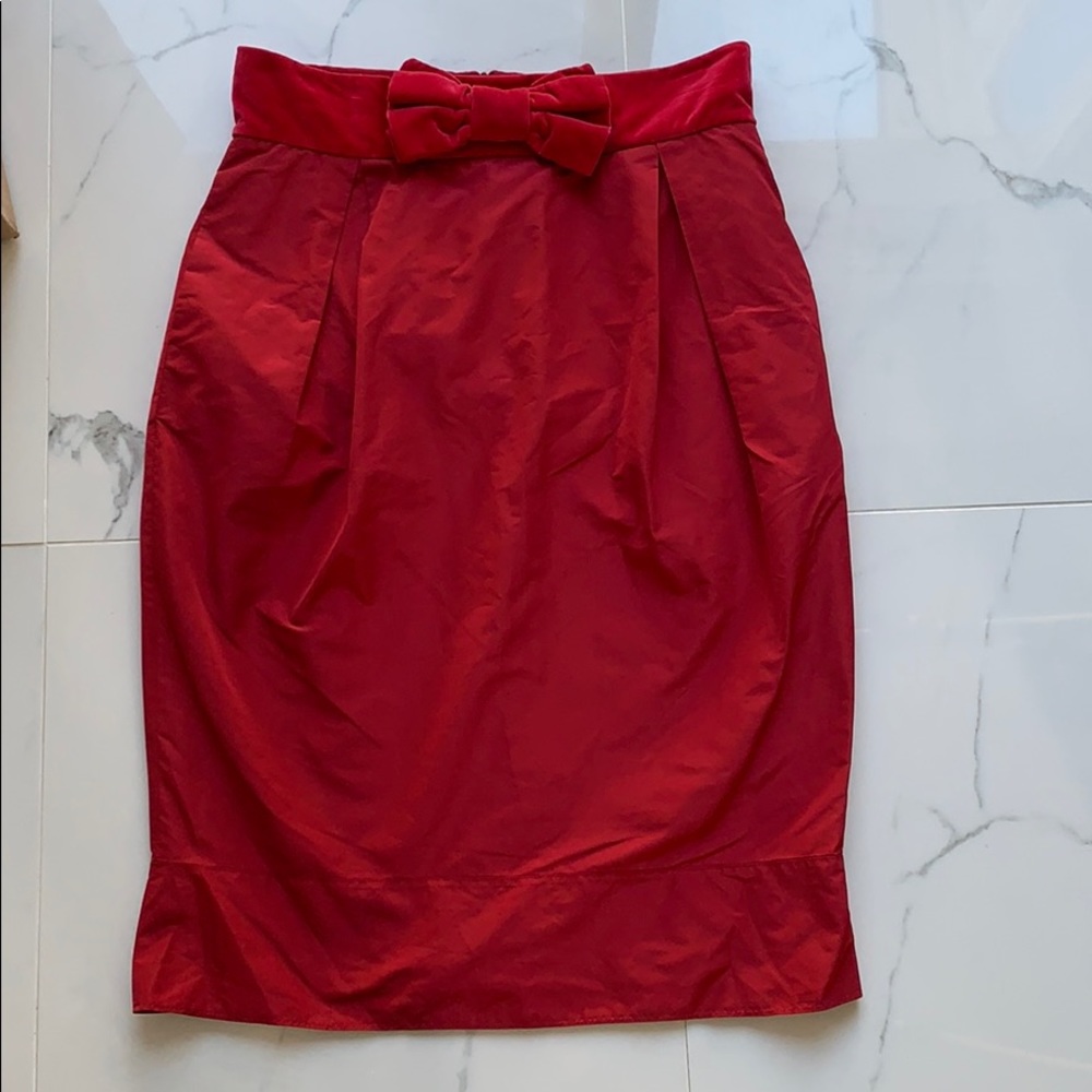 Red Valentino red pencil skirt - size 4